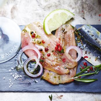 Marinated sardines lemon, thyme, rosemary