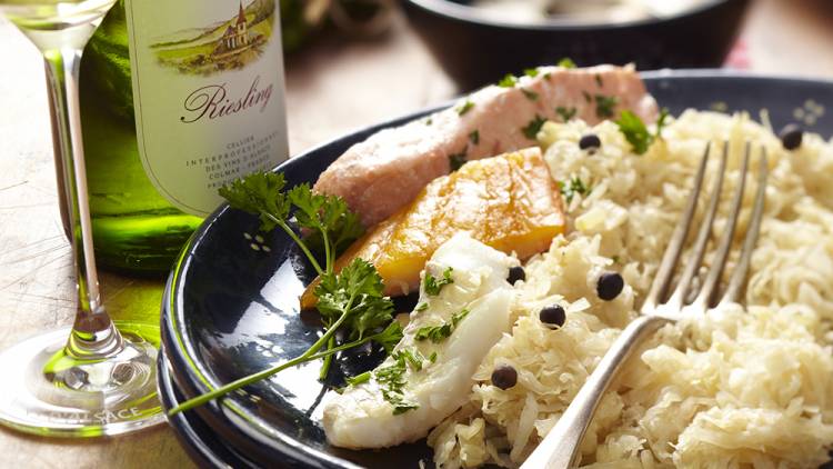 Fish sauerkraut