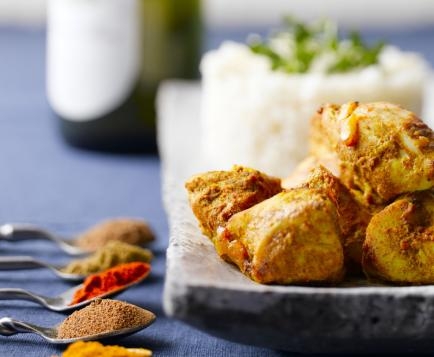 Marinated Indian-style chicken