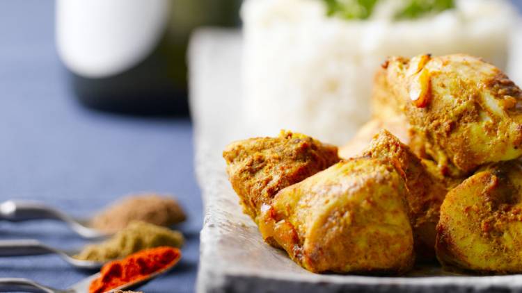 Marinated Indian-style chicken