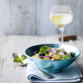 Greek style bulgur salad
