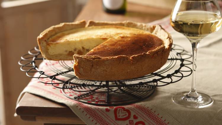 Tart with fromage blanc