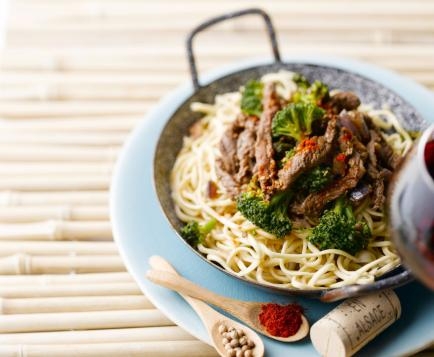 Sesame beef stir-fry
